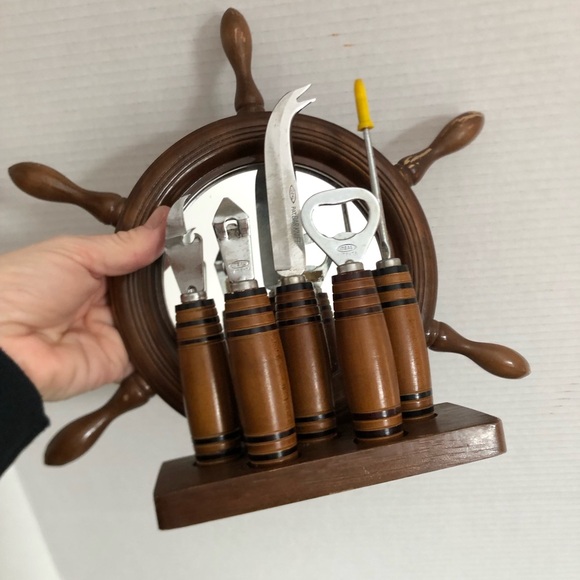 Vtg MCM Nautical Barware Set - Picture 16 of 16